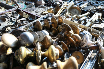 Door hardware in flea market