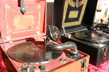 Vintage Gramophone in swap meet