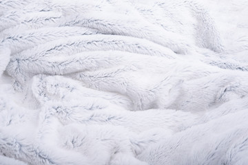 fluffy fleece white background material © Liza