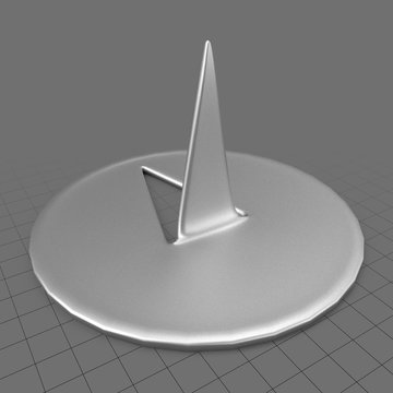 Metal thumbtack