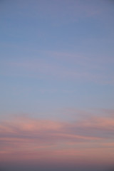 Evening beautiful pastel colors sky