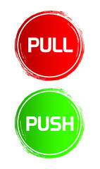 Pull and push vector sign
