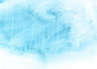 Fototapeta na wymiar blue watercolor background