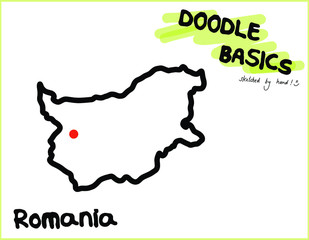 Doodle Sketchnote Template for Workshops, Seminar, Flipchart and Graphic Recording Rumänien