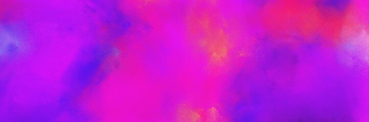 vintage abstract painted background with dark orchid, dark violet and deep pink colors and space for text or image. can be used as horizontal header or banner orientation