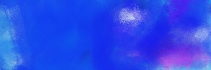 abstract painting background graphic with royal blue, medium purple and corn flower blue colors and space for text or image. can be used as header or banner