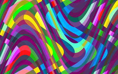 Fluid abstract colorful background with lines
