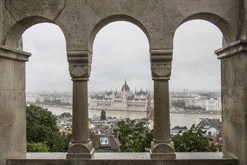 the historical and frequently visited city center of Budapest,