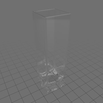 Empty square glass
