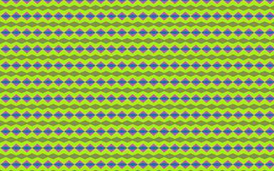 Green seamless pattern with colorful dots