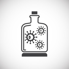Infection prevention related icon on background for graphic and web design. Creative illustration concept symbol for web or mobile app