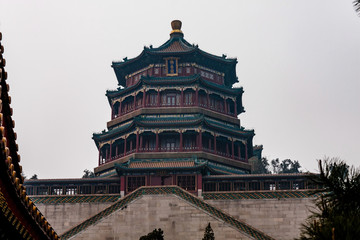 The Tower of Buddhist Incense (Foxiangge) in the Summer Palace complex, Beijing