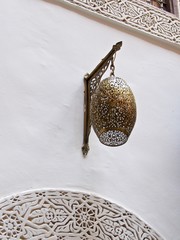 Moroccan lamp in Fez Medina, Morocco