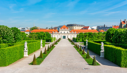 Fototapeta na wymiar Lower Belvedere palace in Vienna, Austria