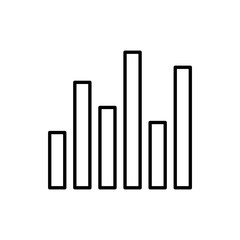 Line Chart Vector Icon style illustration Line Data Science EPS 10
