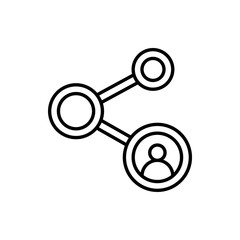 Networking Vector Icon style illustration Line Data Science EPS 10
