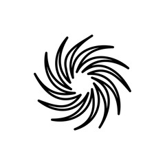 Spiral Galaxy Vector Icon style illustration Line Data Science EPS 10