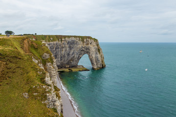 Etretat, France. Alabaster Coast: Manneport Natural Arch