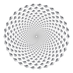 Dotted Halftone Vector Spiral Pattern or Texture