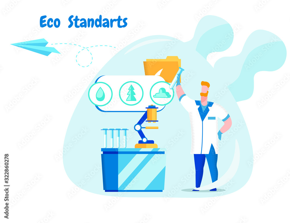 Aufkleber man lab technician sends research results by email. study environmental results. optimization of ent