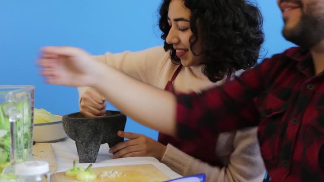 Molcajete grinding is all about the wrist twist