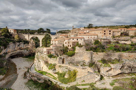 Vue du village de Minerve en Occitanie - Herault - France