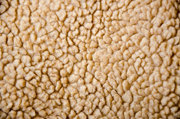 Background natural wool beige closeup