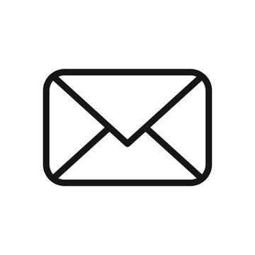 Mail envelope icon, letter vector illustration