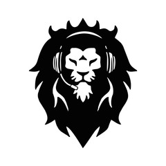 Lion head king gamer logo