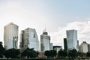 buenos aires financial sky line city