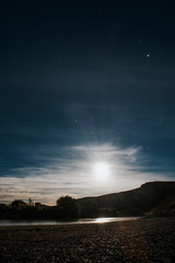 moon light full moon long exposure