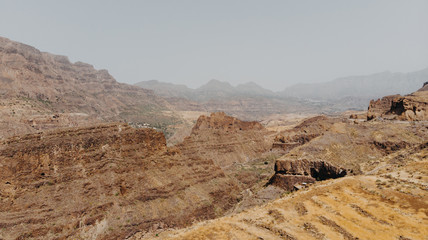 cañon gran canaria valley aerial