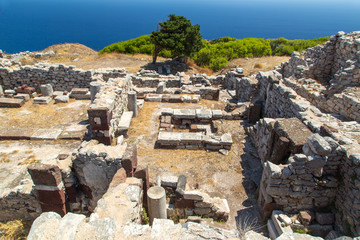 Alt-Thera auf Santorin in Griechenland