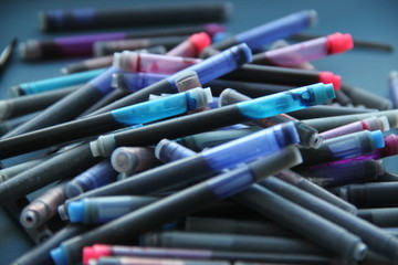 Pen inks hand writing signature