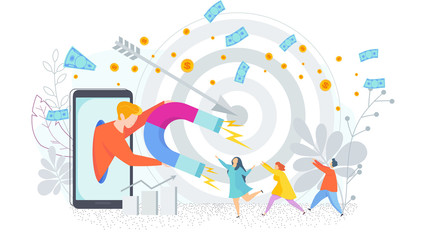 Attracting potential customers. Advertising company