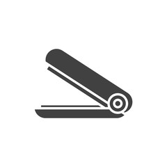 office stapler equipment stationery supply silhouette on white background