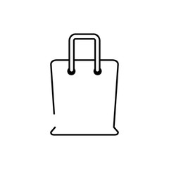 shopping bag commerce cargo delivery line style icon