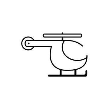 recommend clip art: helicopter vehicle flight transport line style icon