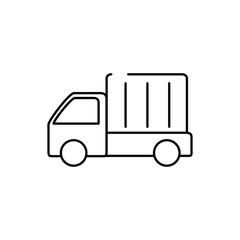 truck transport cargo delivery line style icon