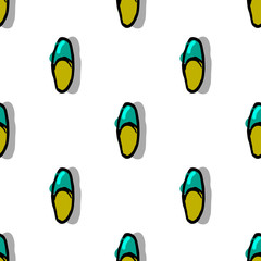 Creative colorful seamless illustration with capsules. Concept with isolated objects.