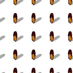 Creative seamless pattern design with isolated capsules in sketch style.