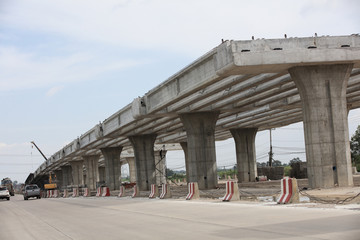 structure of new constuction concreate bridge