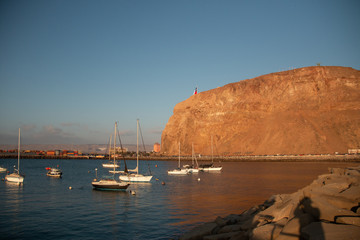 boats in harbor