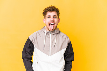  funny and friendly sticking out tongue.