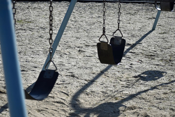 Swing Set on a Playground