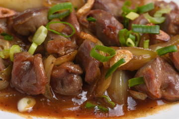 砂肝のガーリック炒め