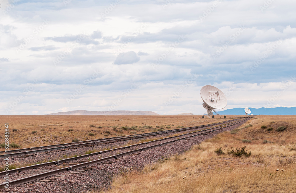 Sticker Very Large Array Telescope Railroad