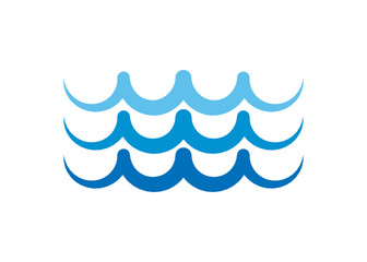 Obraz premium Water Wave Icon. Surf Logo. Vector Isolated On White Background. Hand Drawn Water Wave Icon. For Water Logo, Sign, Symbol, Surfing Icon, Sea And Ocean Logo. Abstract Ocean Waves Vector