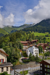 Fototapeta na wymiar mountain village of Castiel, Switzerland