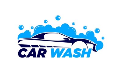 Car wash simple luxury vector logo design